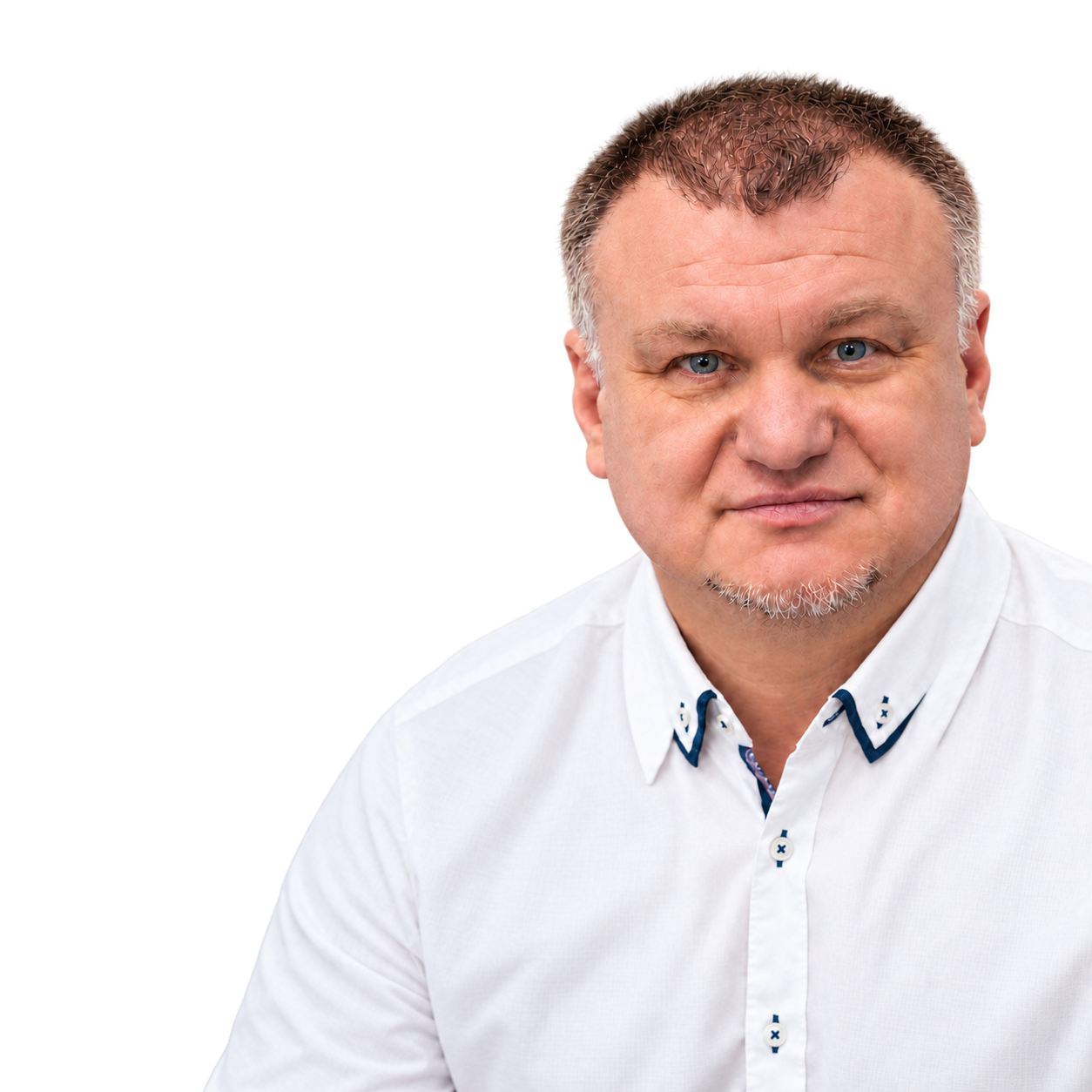 Valeri Schick im weißen Hemd